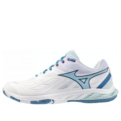 MIZUNO Wave Fang 2 Badminton Shoe - White / Light-Blue