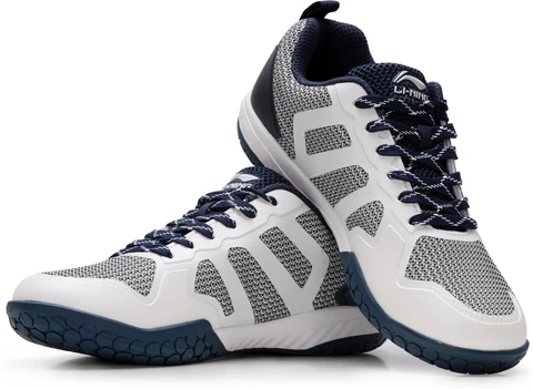 LI-NING Ultra Max Badminton Shoe - White / Navy - Image 3