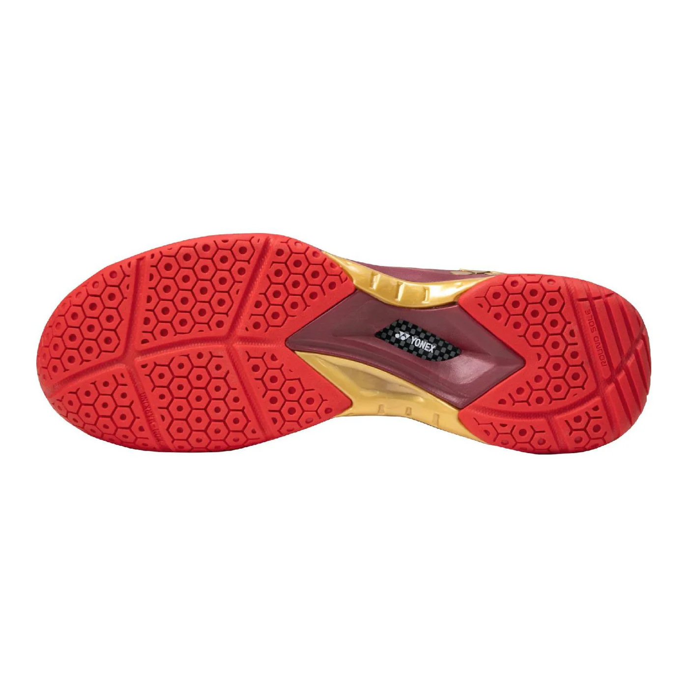 YONEX Dominant 5 Badminton Shoe - Tomato Red/ Dark Ruby - Image 2