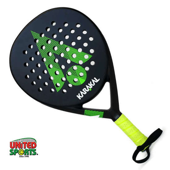 Air Light Paddle Racket - Black / Yellow Grip - Image 2