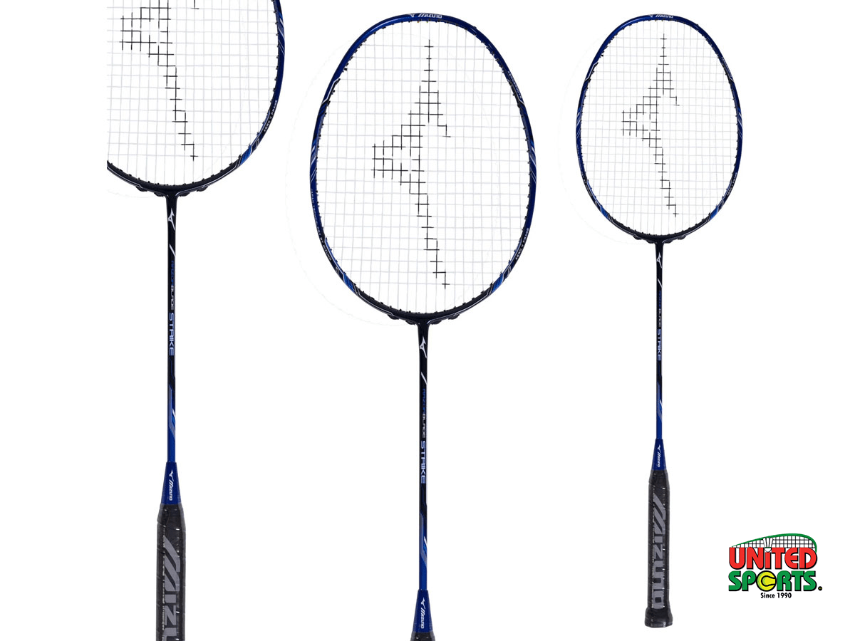 Razorblade Strike Badminton Racket - Navy Blue / Deep Blue / Sky Blue - Image 2