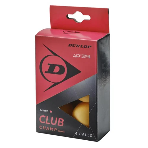 Club Champ Table Tennis Balls – Orange (6 Pack)