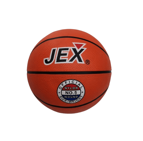 JEX Basketball Orange Black Stripes